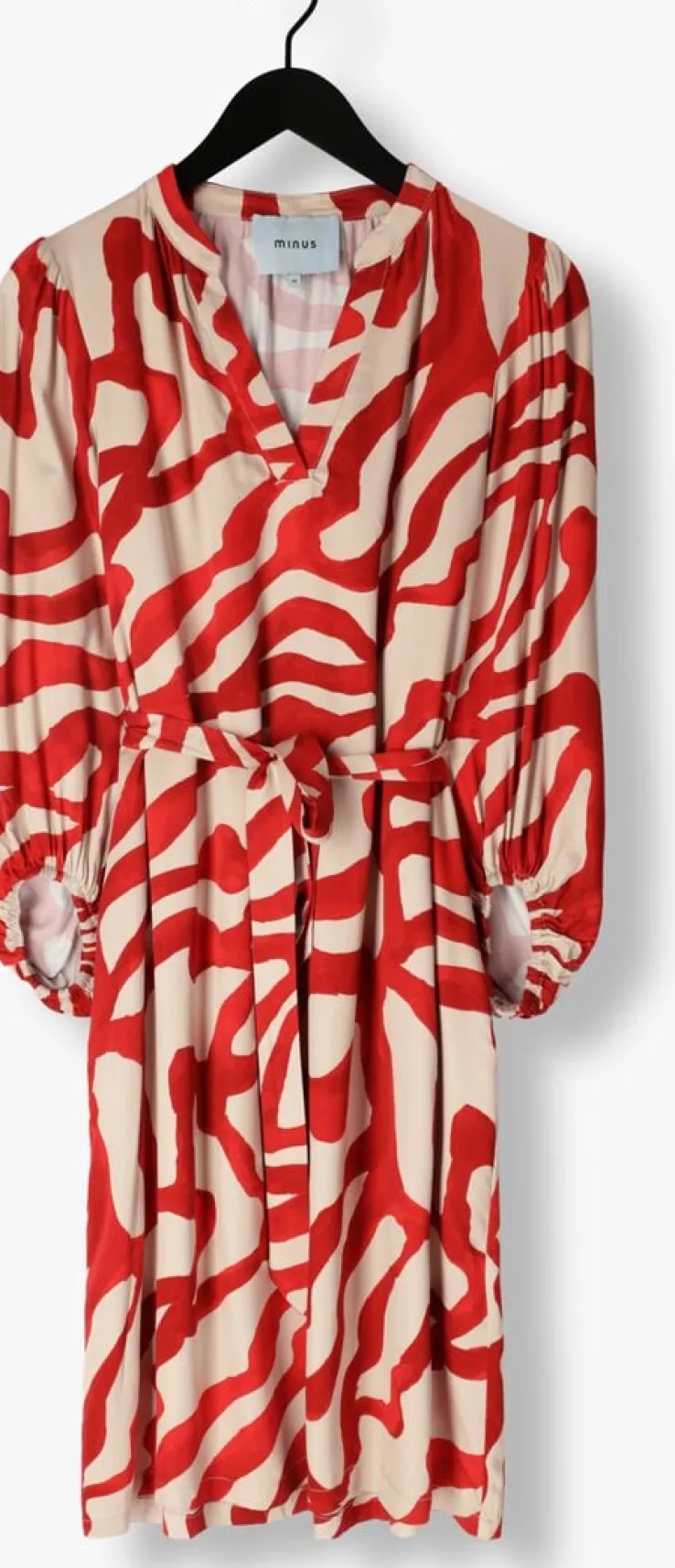 rode minus mini jurk jassie short dress