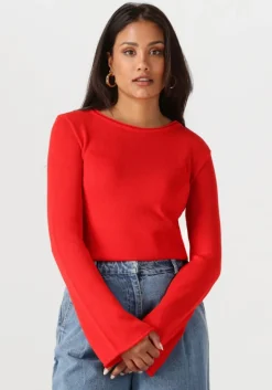 rode modström tops & t-shirts ivonnemd flared o-neck