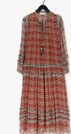 rode moliin maxi jurk uma