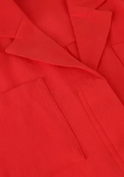 rode msch copenhagen midi jurk mschimila selia ss dress