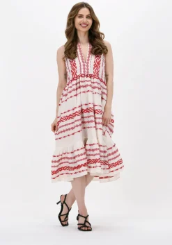 rode nema midi jurk gloria