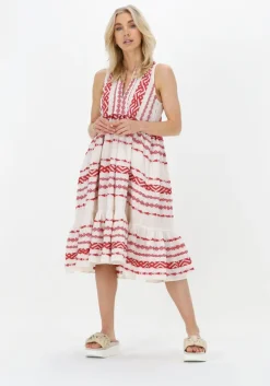 rode nema midi jurk gloria