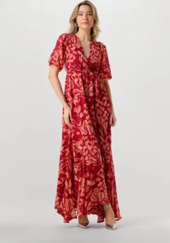 rode notre-v maxi jurk nv-fiore maxi