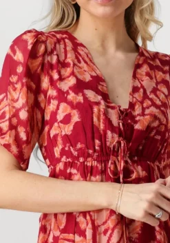 rode notre-v maxi jurk nv-fiore maxi