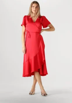 rode notre-v midi jurk nv-frida