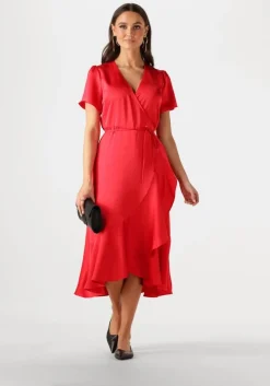 rode notre-v midi jurk nv-frida