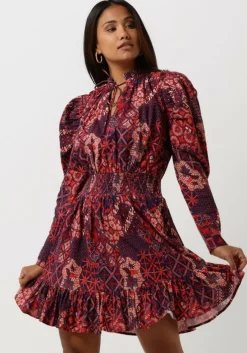 rode notre-v mini jurk mini dress nv-avery