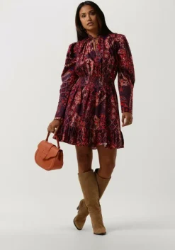 rode notre-v mini jurk mini dress nv-avery