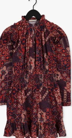 rode notre-v mini jurk mini dress nv-avery