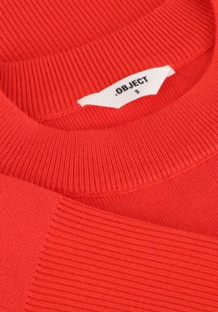 rode object trui objelly l/s oz o-neck knit div