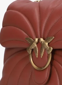 rode pinko schoudertas love puff classic