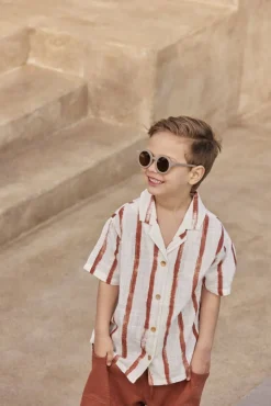 rode play up casual overhemd printed woven shirt