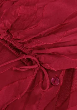 rode pom amsterdam blouses jaqcuard burgundy red