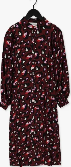 rode pom amsterdam maxi jurk dress 7056