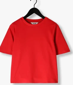 rode pom amsterdam t-shirt scarlet red summer