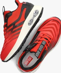 rode red-rag lage sneakers 15805
