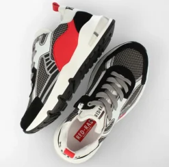 rode red-rag lage sneakers 13905