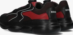 rode red-rag lage sneakers 13777