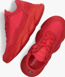 rode red-rag lage sneakers 13483