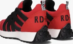 rode red-rag lage sneakers 13605