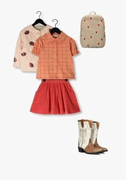 rode sproet & sprout minirok terry skirt pockets