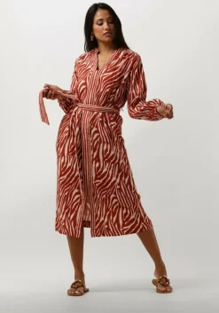 rode stella forest midi jurk e24ro053