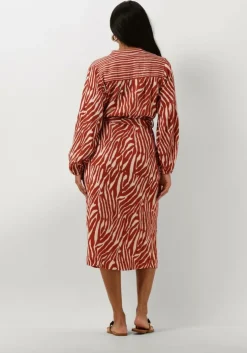 rode stella forest midi jurk e24ro053