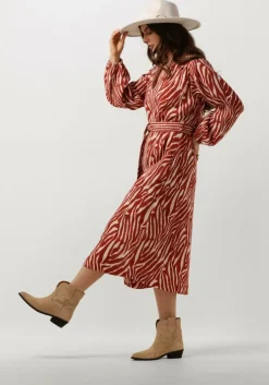 rode stella forest midi jurk e24ro053