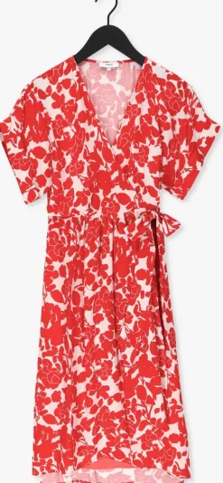 rode suncoo midi jurk cimba