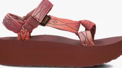 rode teva platte sandalen flatform univeral sunscape