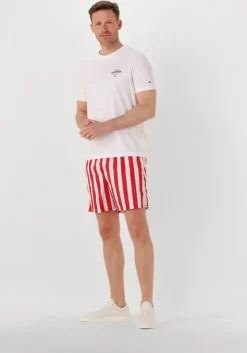 rode tommy hilfiger zwembroeken medium drawstring print