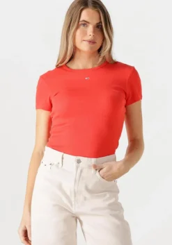 rode tommy jeans t-shirt tjw slim essential rib ss ext