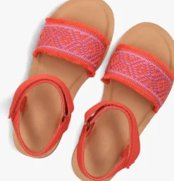 rode toms platte sandalen remi