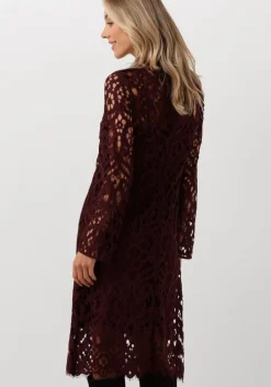 rode vanilia midi jurk lace midi dress