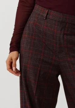 rode vanilia wijde broek regular checkered pants