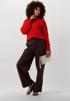 rode vanilia wijde broek regular checkered pants