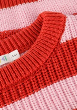 rode yuki kidswear trui stripes sweater