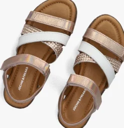 roségouden jochie & freaks platte sandalen christel