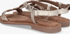 roségouden lazamani platte sandalen la75029