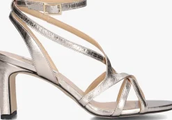 roségouden notre-v sandalen met hak 42527