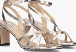 roségouden notre-v sandalen met hak 42527