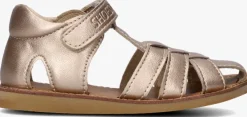 roségouden shoesme platte sandalen cs24s017