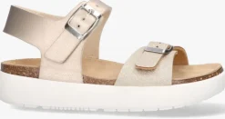 roségouden vingino platte sandalen vin825401