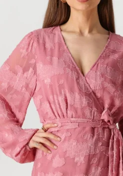 roze aaiko mini jurk eloise chiffon flower pes 509