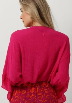 roze alix the label blouses ladies woven structured chiffon ruffle blouse