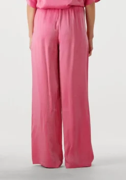 roze alix the label pantalon ladies woven shine wide leg pants