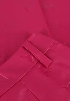 roze alix the label pantalon logo fo leather pants