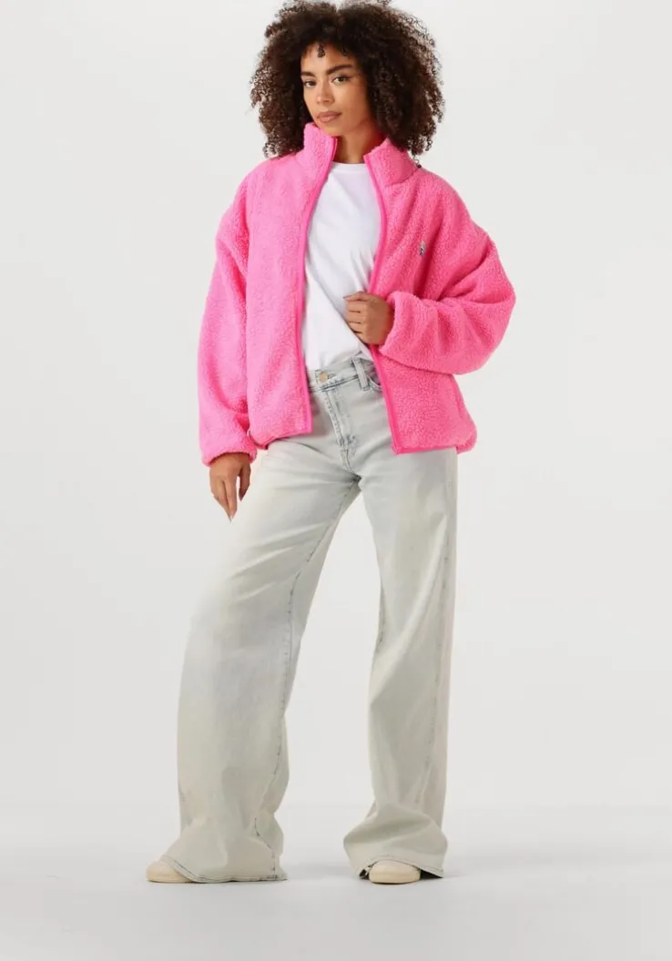 roze american vintage faux fur jas hoktown woman