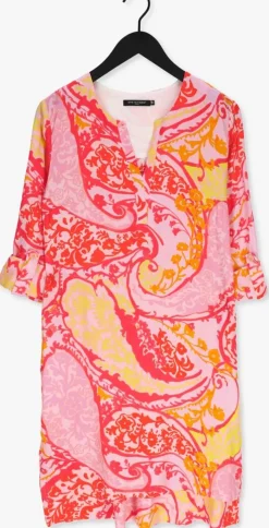 roze ana alcazar midi jurk tunic dress okotex 100 fsc
