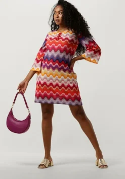 roze ana alcazar mini jurk tunic dress swing